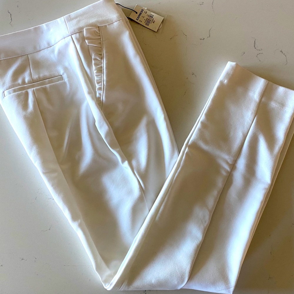 White ankle pants - NEVER WORN